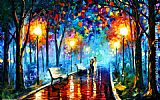 Leonid Afremov - MISTY MOOD painting